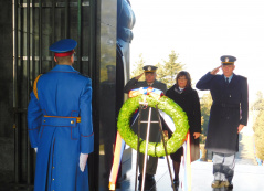 15 February 2019 The National Assembly Speaker lays a wreath at the Monument to the Unknown Hero on Avala